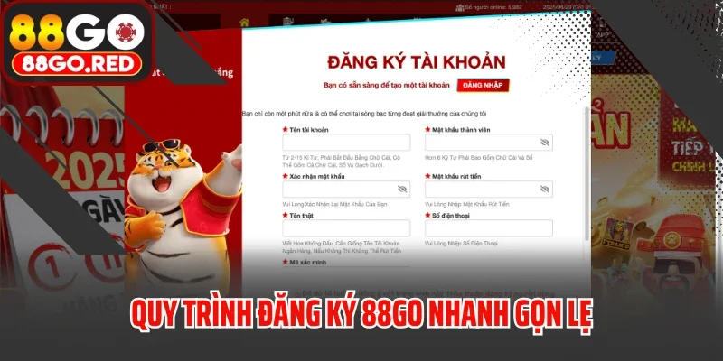 Đăng Ký 88GO 1 Quy trình đăng ký 88GO nhanh gọn lẹ